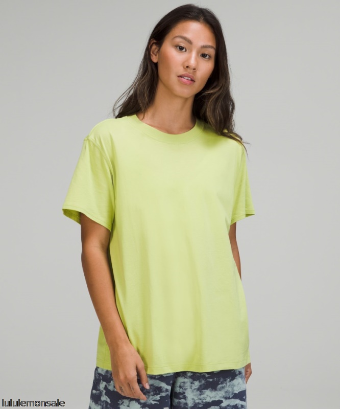 Lululemon Damen DELULU314 | Wasabi All Yours Baumwoll-T-Shirt